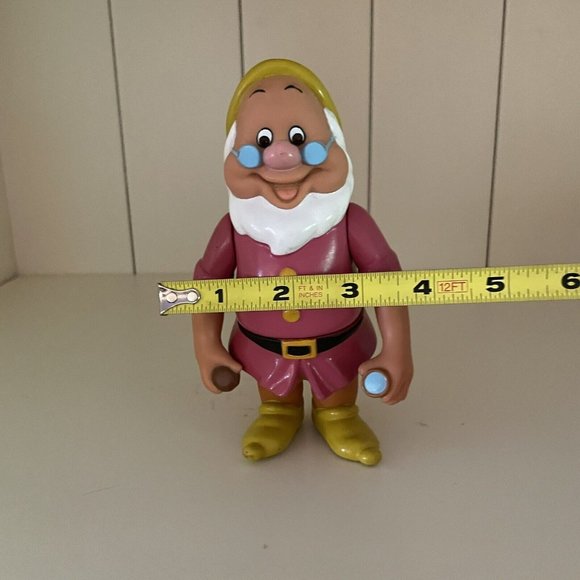 Vtg. DISNEY 1992 DOC Snow White Seven Dwarfs 6 inch Rubber Figure Thailand R2 - Picture 12 of 12